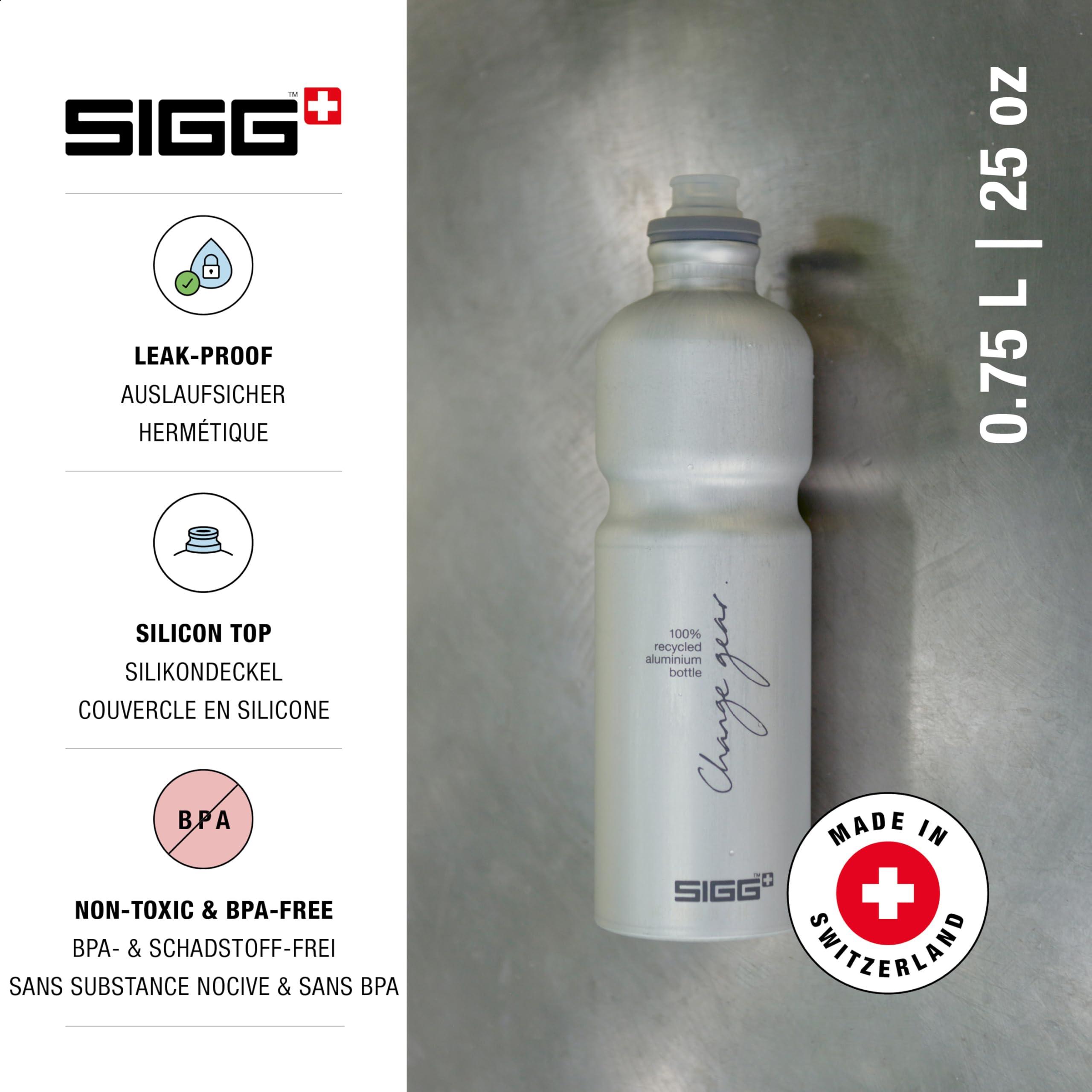 SIGG SIGG - PCR Aluminum Water Bottle - Move MyPlanet - Alu - Leakproof - Lightweight - BPA Free - 25 Oz