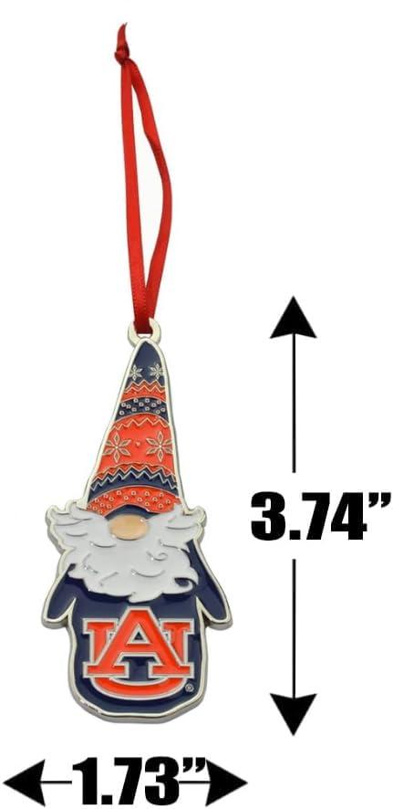 Collegiate Pulse Auburn Tigers Gnome Metal Christmas Ornament