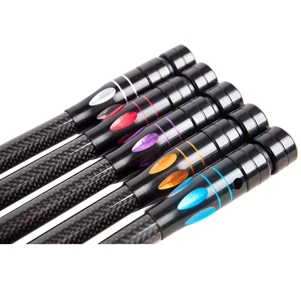 HNZMDY HNZMDY Archery Bow Stabilizer Set 30/10/5 inch Carbon Fiber Bow Stabilzer Shock Absorber Balance Bar Stabilizer System for Recurve Bow and Compound Bow Hunting Shooting (Silver/PR634)