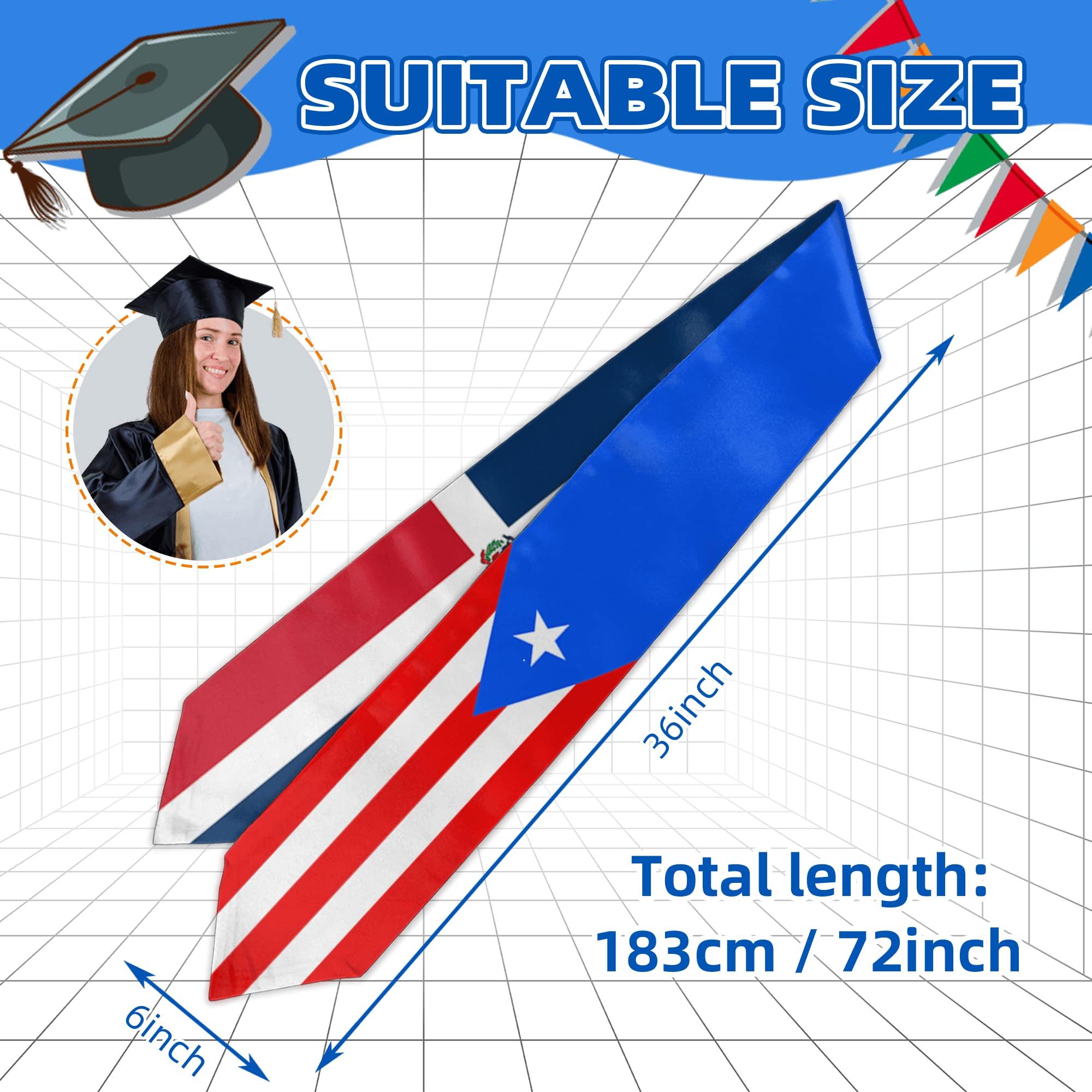 Vcmaluco Vcmaluco Mexico Flag Graduation Stole Mexican Graduation Sash Scarf Graduation Gift for International Student