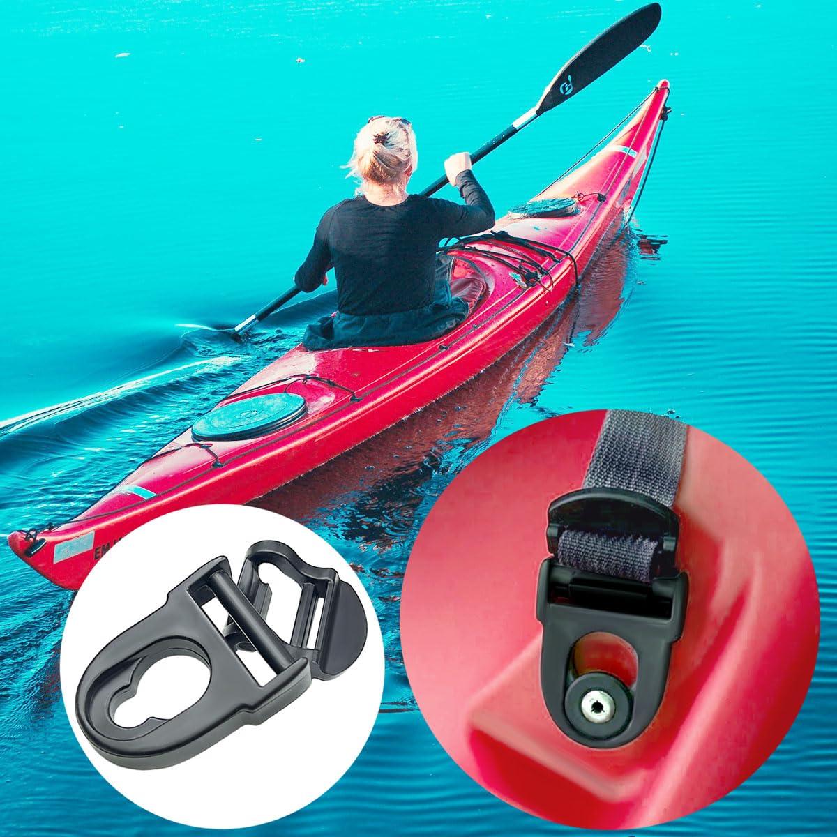 HZMM HZMM 2Pcs Kayak Seat Clips Replacement, Kayak Seat Belt Clips, Kayak Seat Repair Clip, Kayak Parts and Accessories, Kayak Seat Repair Kit, Kayak Replacement Parts, Compatible with Lifetime Emotion