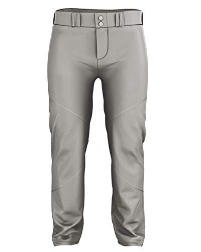 Alleson Athletic Alleson Athletic Boys Crush Premier Braided Baseball Pant Stretch Fabric, Reinforced Knees, and Comfortable Fit, Grey/Royal, X-Large