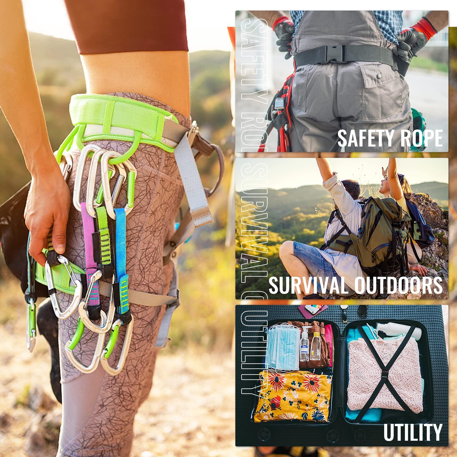 Grosun Grosun 50 Yards Nylon Webbing 1 inch 1.5 inch 2 inch Webbing Nylon Strap Backpack Straps Belt, 10 25 50 3.3 Yards Webbing (White, 2 inch)