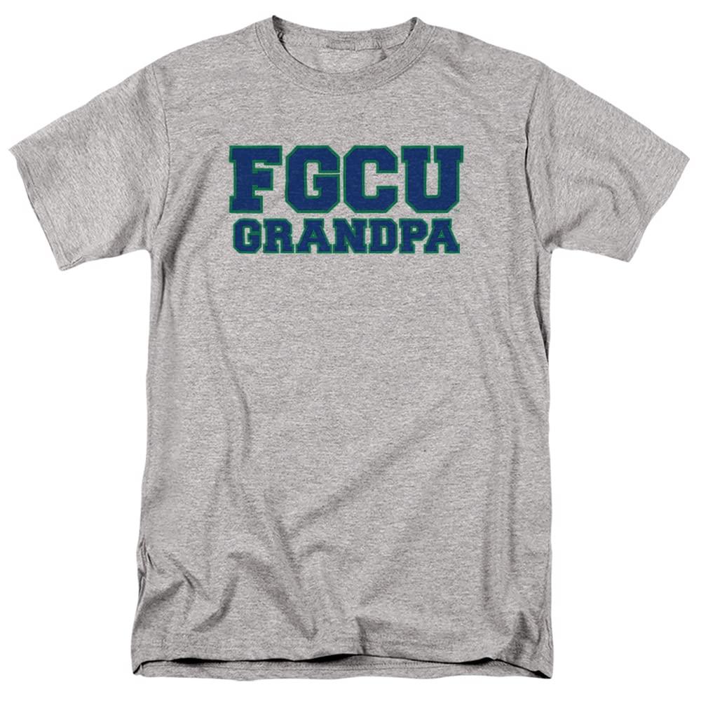 LOGOVISION Florida Gulf Coast University Official Grandpa Unisex Adult T Shirt, Athletic Heather, 4X-Large