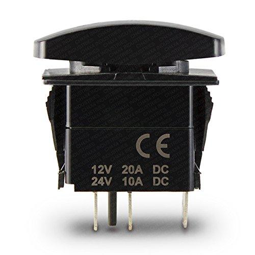 CH4X4 INDUSTRIES CH4X4 Marine Rocker Switch Livewell Lights Symbol 2- Amber