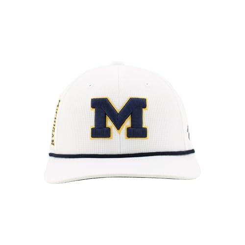 ZHATS ZHATS Standard NCAA Officially Licensed Rope Hat Snapback Backspin, White, One Size