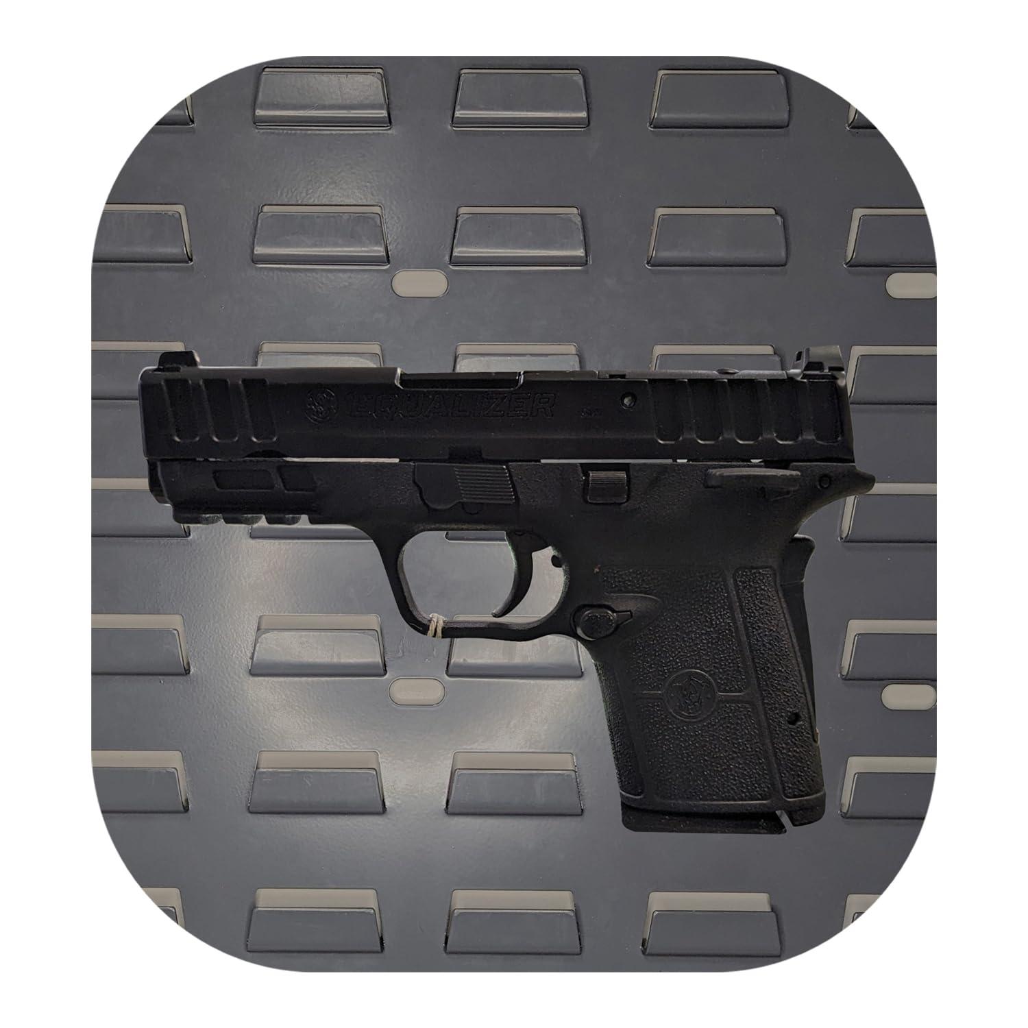 Hammy3DPrints Hammy3DPrints Mount for S&W Equalizer 9mm - Secure It/Akro Mils | Pistol Holder Handgun Storage Rack (Facing Left, Standard Panel)