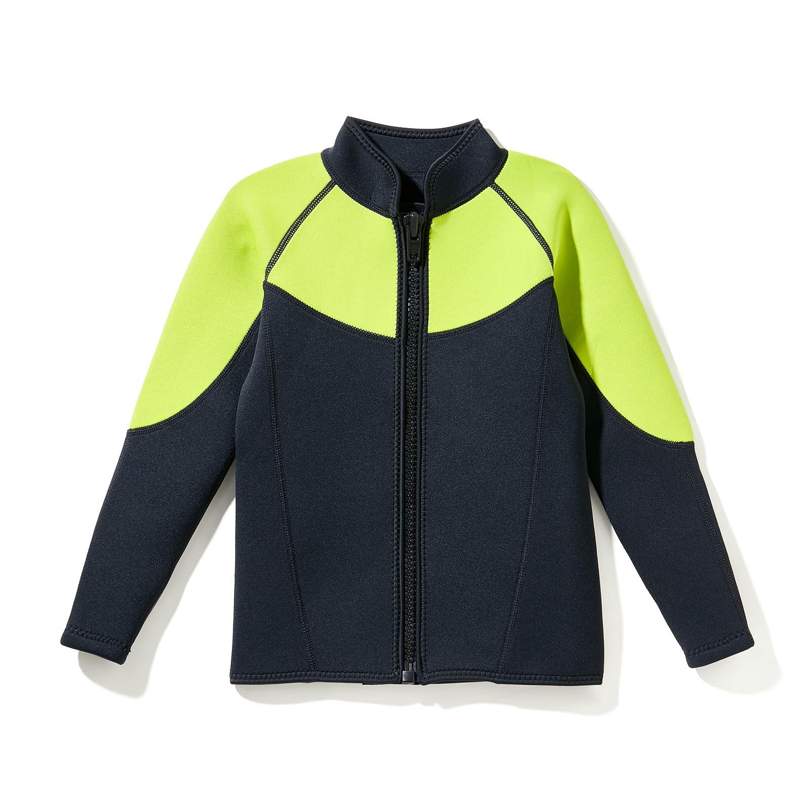 INTBOSS Intboss Kids Wetsuit Top 3mm Wet Suit Jacket for Boys and Girls 3T 4 T Toddlers Wetsuit Jacket 2mm Youth Size 6-14