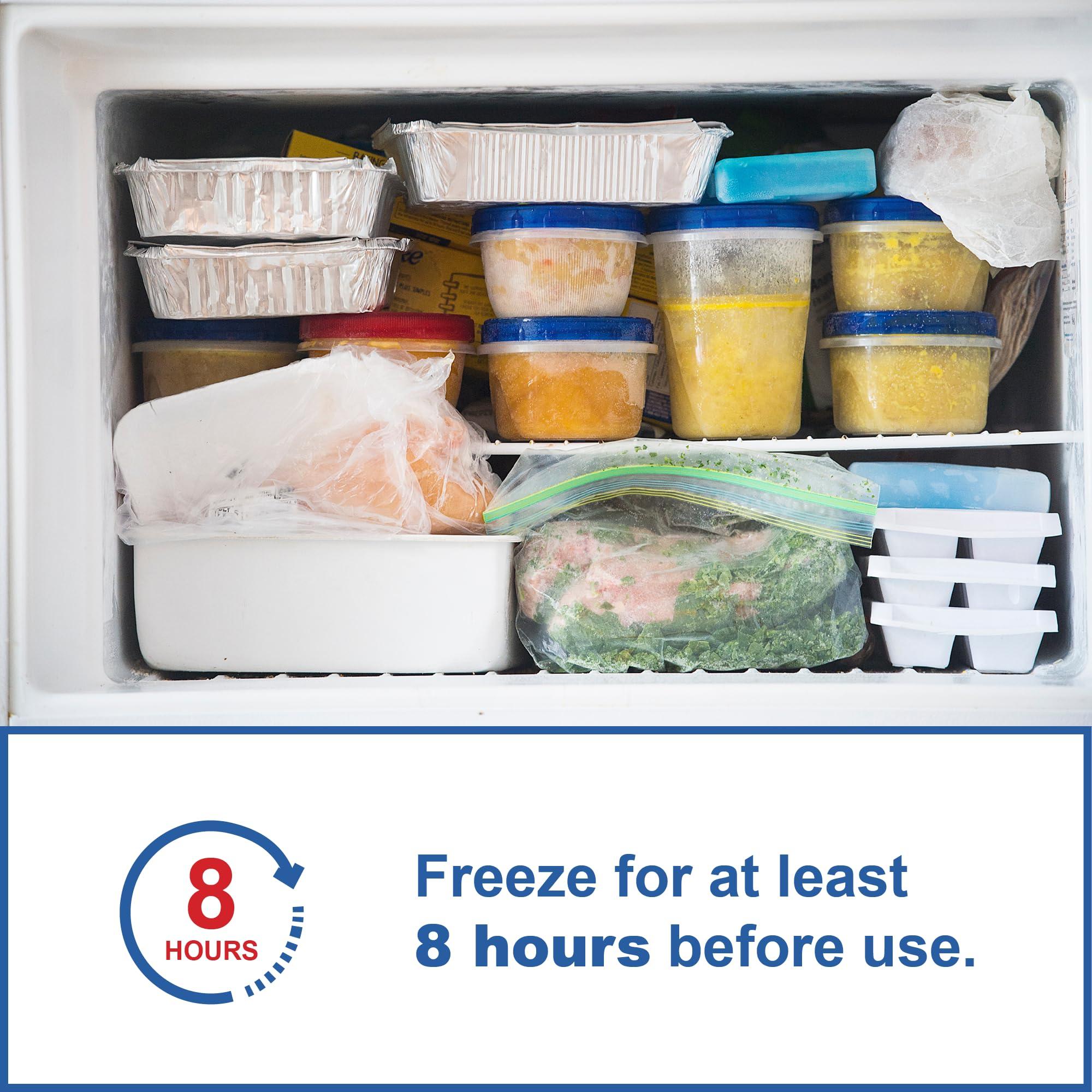 Sport Temp Sport Temp Reusable X-Large Ice Pack (4Pack) Long Lasting - Perfect for Keeping Food Or Beverages Cold, Coolers, Camping, Beach Coolers, Hiking & More, Clear Blue