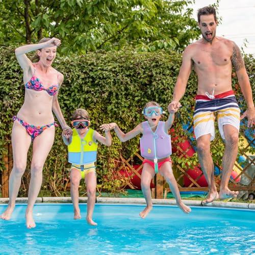 Pottwal Pottwal Swim Vest for Kids - Swim Jacket for 2-3 Years (33-40LBS) - Buoyancy Aid Made of Neoprene & EPE - with Adjustable Crotch Strap - Green