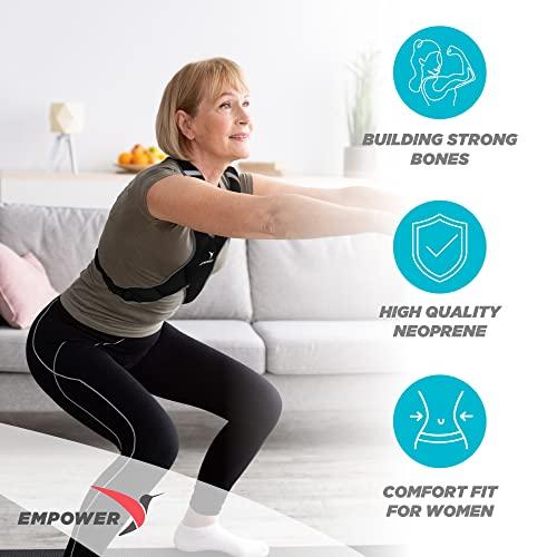 Empower Empower Weighted Vest for Women - Workout Vest - Fixed 8lbs or Adjustable 10-12-14- 16lbs - Adds Resistance to Fitness Routine - Increases Intensity To Burn More Calories