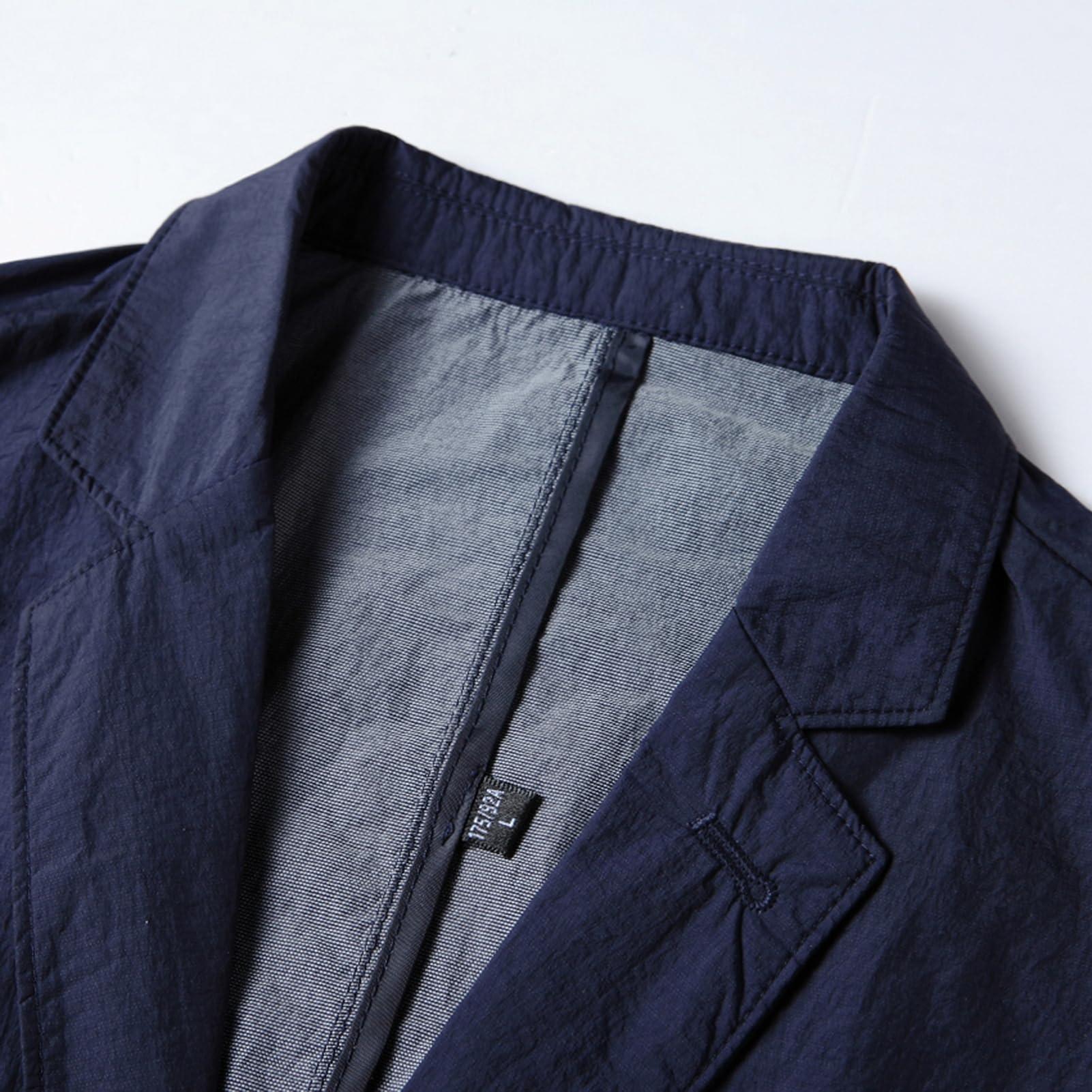 Icegrey Icegrey Summer Thin Blazer Solid Color Luxury Suit Jacket Grey M