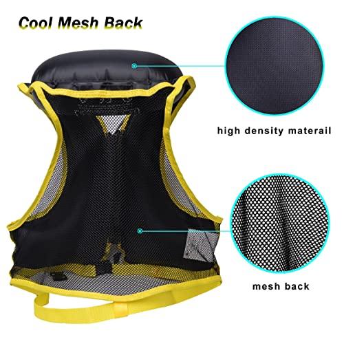NAXER NAXER Inflatable Buoyancy Jackets Vests for Adults Kayak Kayaking Suit 90-200 lbs Easy Snorkeling Swimming Boating Paddleboarding Water Sports