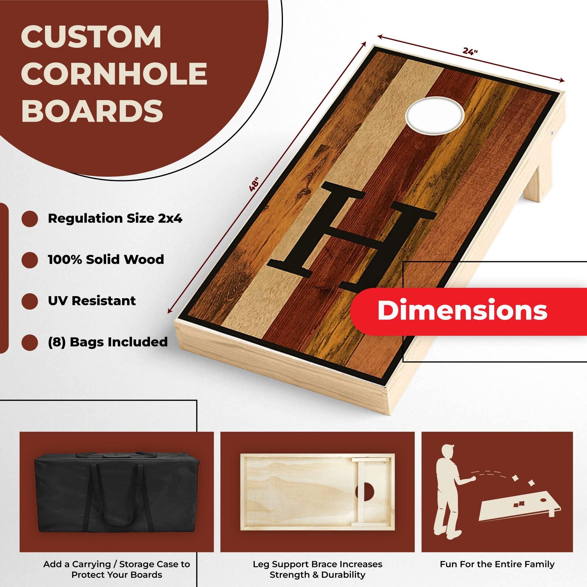 Skip's Garage Skip's Garage Poker Cornhole Set - 2x3 Boards (All Weather Bags) - Include Board Hole Lights