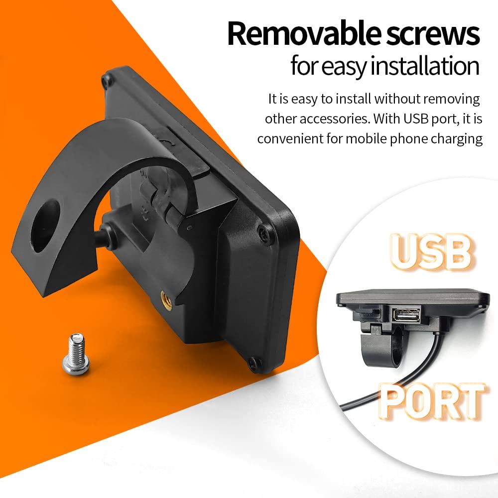 HUDAMZKY Ebike LCD Display Meter KT-LCD7U 24V 36V 48V 52V Electric Bike Conversion Kit Display for KT Controller (LCD7U SM Plug)