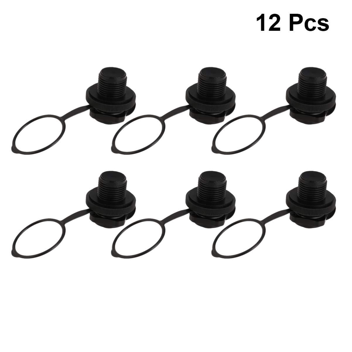 LIOOBO 8pcs One-way Boston Nozzle for Boat Boston Valve Screw Nozzle Octagonal Valve One-way Boston Nozzle for Kayak