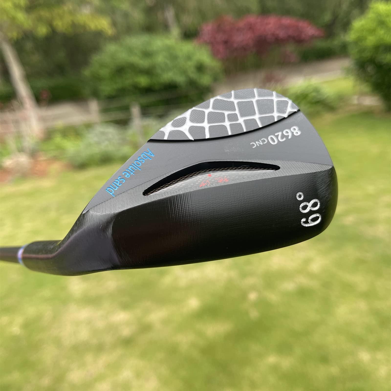 CALONG CALONG Golf Wedges 48 50 52 54 56 58 60 62 64 68 72 Degree Right Hand Pitching & Chipping Sand Wedge Milled Face Lob Wedge for Men-High Loft Golf Club (64 Degree)