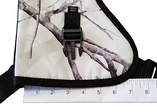 Silverhorse Holsters Silverhorse Holsters Chest Gun Holster | Fits Taurus Raging Bull, Raging Hunter, Raging Judge with Smaller Scope in 6.5\" - 8.375\" Barrel Lengths (8.375\" Barrel Right Hand, Hardwood Snow Camo)