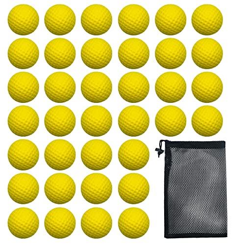 Dsmile Dsmile Practice Golf Balls, Foam, 36 Count, Yellow