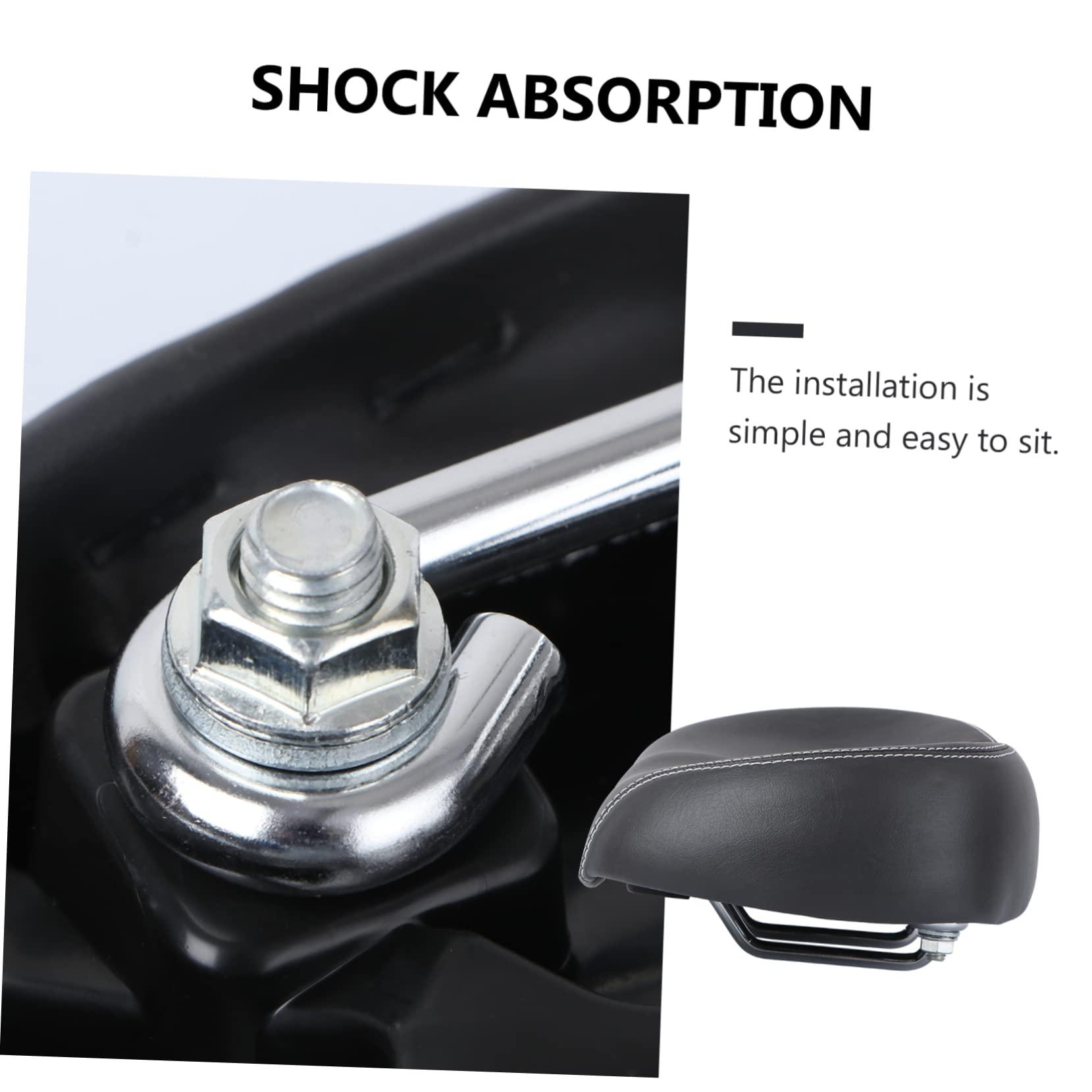 KOMBIUDA KOMBIUDA Ergonomic Absorption Saddle Bike Seat Comfortable Bike Seat Cover for Indoor/Outdoor Cycling