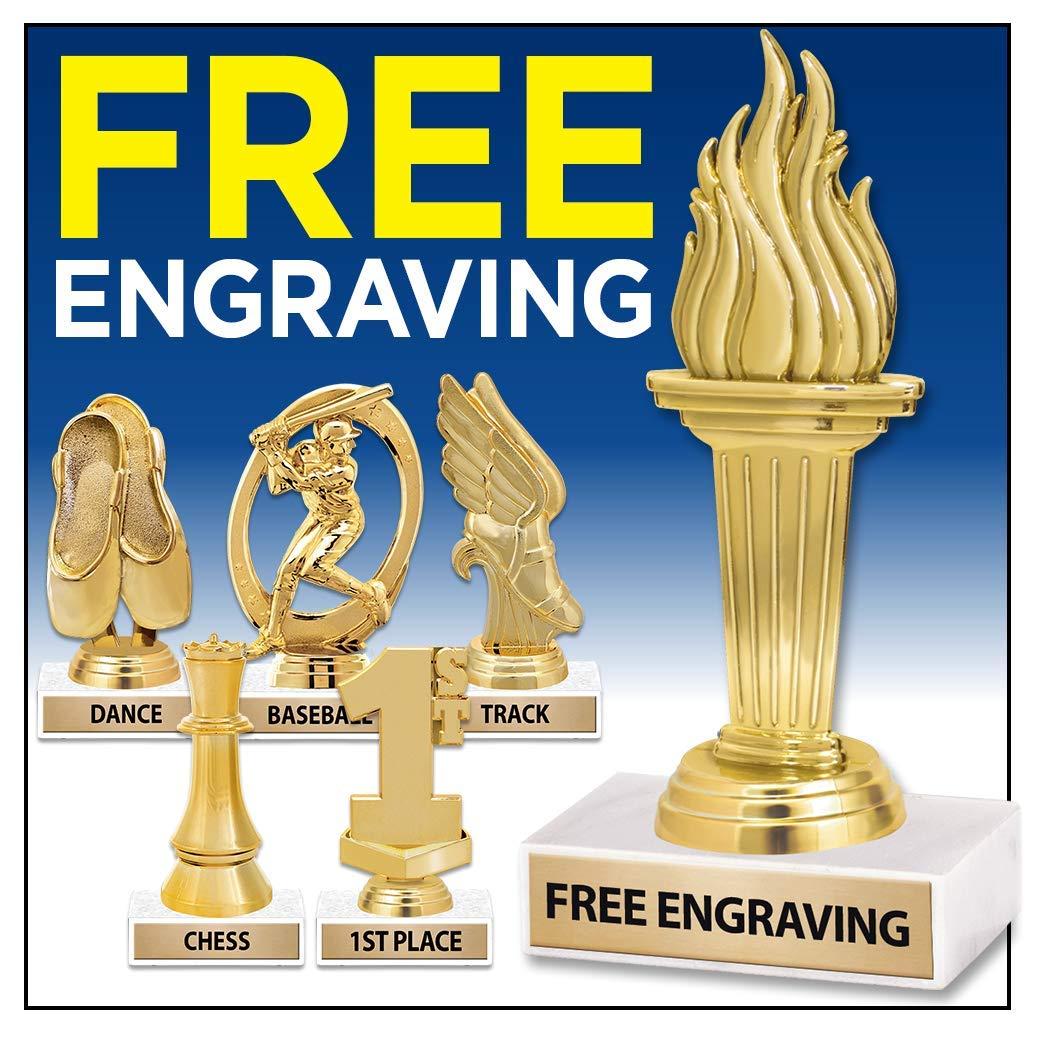 Crown Awards Cow Trophies - 4.25\" Dairy Cow Trophy Award 5 Pack Prime