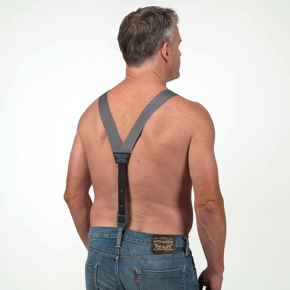 HIKERS HIKERS - Original Hidden Suspenders for Men Under Clothes - Button Fly