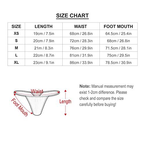 BAIKUTOUAN BAIKUTOUAN Cuban Flag Women\'s G-String Thongs Sexy Sleek T-Back Panties Panty L