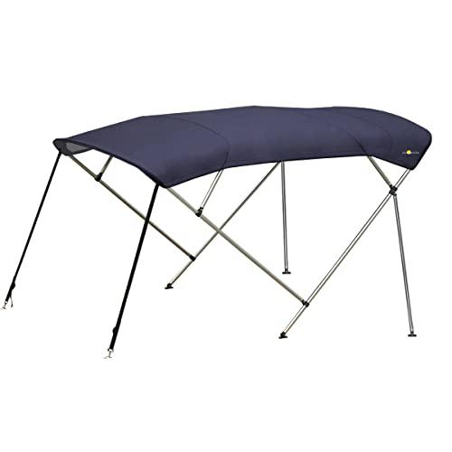 Oceansouth Oceansouth 4 Bow Bimini Top Premium Range 8ft Length (Blue, Bimini TOP 8ft 4 Bow 90\"-96\")
