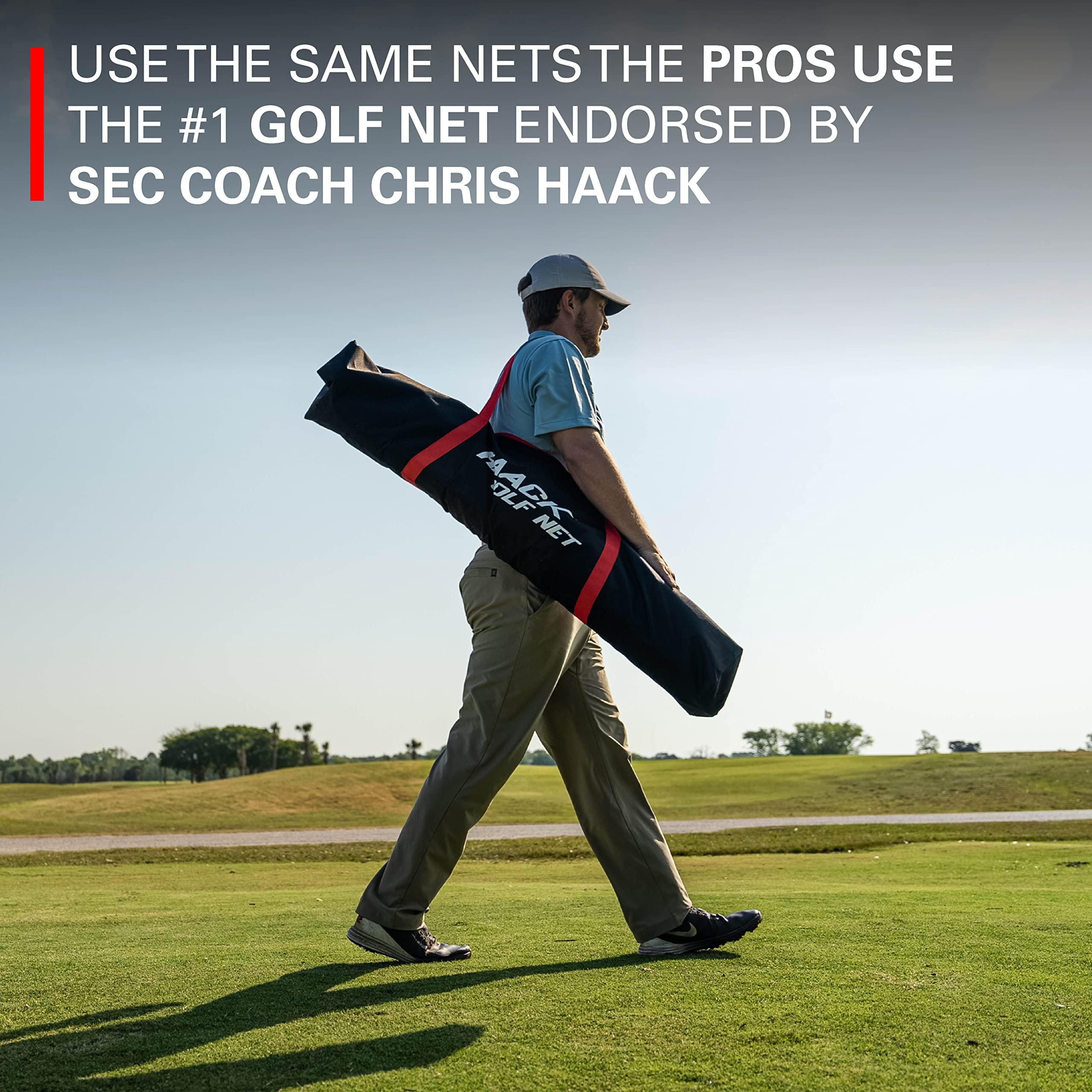 Rukket Sports Rukket Haack Golf Net | Practice Driving Indoor and Outdoor | Golfing at Home Swing Training Aids | by SEC Coach Chris Haack | Choose from 10x7 Hitting Net, 7x7 Hitting Net, or Protection Side Nets
