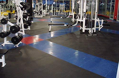 American Floor Mats American Floor Mats 3/8in x 4ft x 6ft Premium Rubber Gym Flooring Mats - Vulcanized Rubber Roll Gym Mats - Purple (10%)