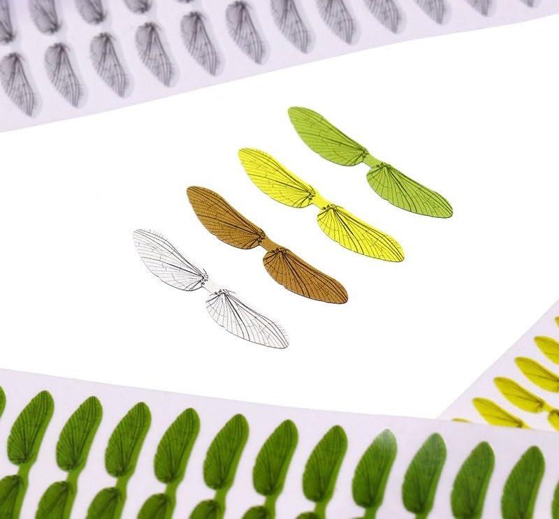 Cuoyuqie Cuoyuqie 28pcs Fly Tying Realistic Wasp Wings Amazing Detail Durable Real Print Trout (Brown 28pcs)