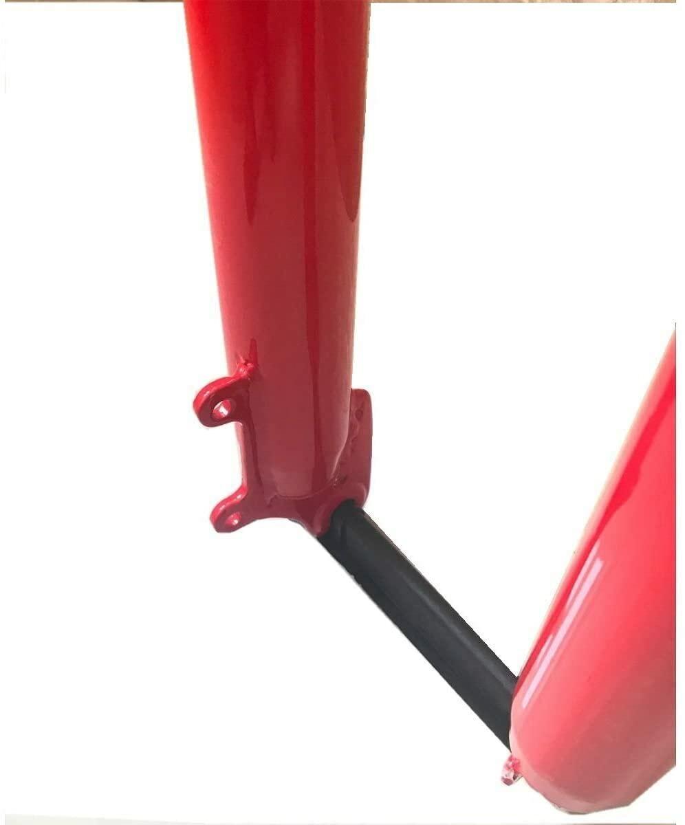CDHPOWER CDHPOWER Red 26 inch Triple Tree Double Shoulder Suspension Fork with Headset for 26 INCH Bicycle, Gas Motorized Bicycle
