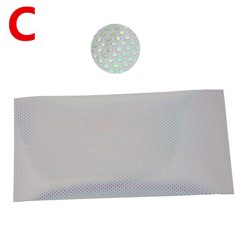 KTGCOZS KTGCOZS Pack of 6 10 * 21cm Holographic Film Flash Fish Skin Jig Sticker Lure Sticker 6 Colors