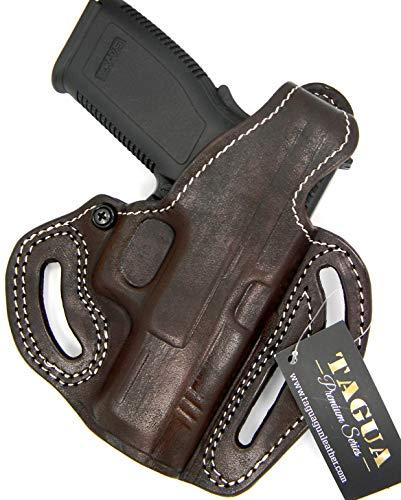 HOLSTERMART USA HOLSTERMART USA by TAGUA Premium Deluxe Right Hand OWB Thumb Break Belt Holster for Springfield Armory XDM 3.8\"
