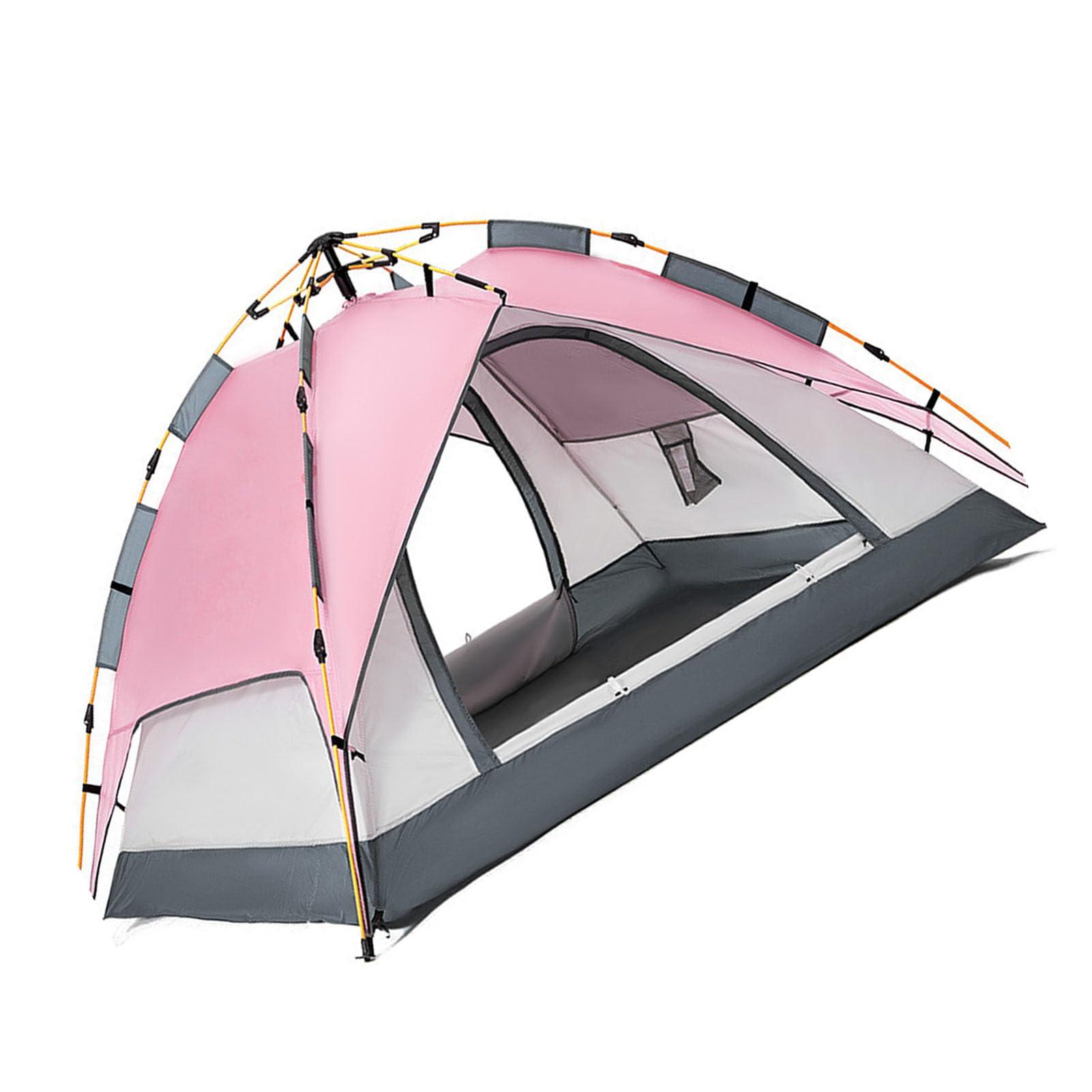 Airshi Airshi Double Layer Tent, Large Space Camping Tent for Hiking (Pink)
