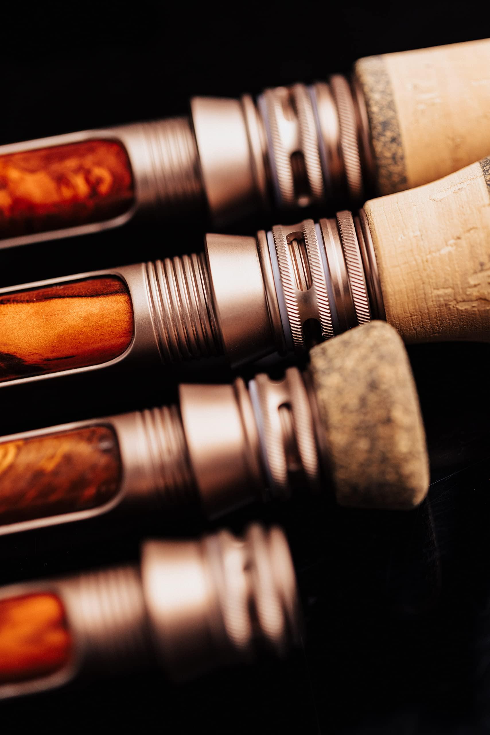 Moonshine Rod Company Moonshine Rod Company Fly Fishing Rod with Carrying Case and Extra Rod Tip Section Medium Action, The Drifter II, 7wt 10\'