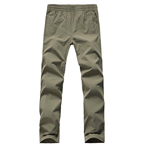 FLYGAGA FLYGAGA Women's Outdoor Quick Drying Lightweight Waterproof Hiking Mountain Pants Khaki