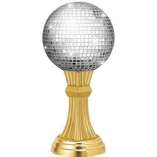 Crown Awards Crown Awards Disco Ball Trophy, 14\" Gold Cup Glimmer Ball Dance Trophies, Enter Your Own Engraving, 5 Pack Prime