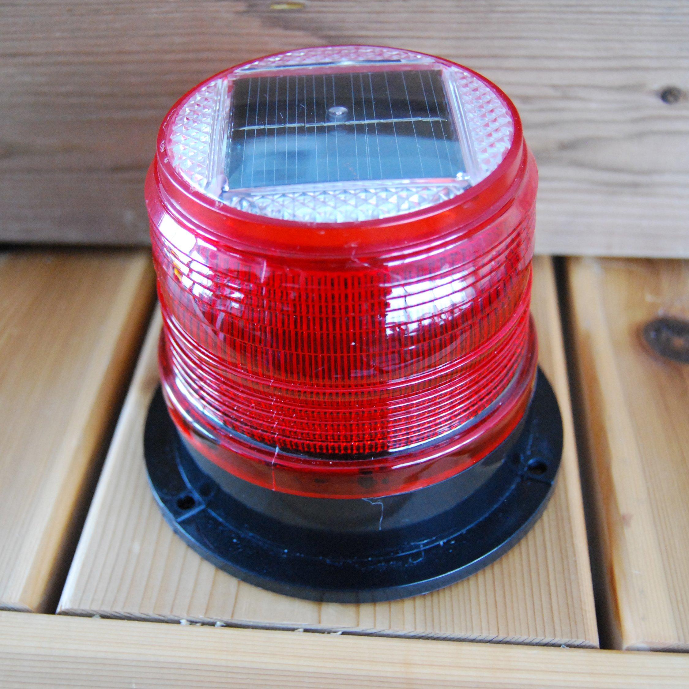 Dock Edge Dock Edge + Solar Marker Light, Red