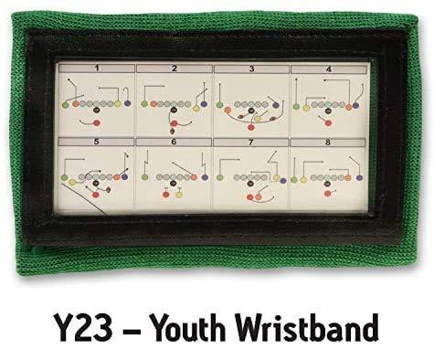 Wristband Interactive Wristband Interactive Y23 - Football Wristbands - Wrist Coach - QB Wristband - Football Play Wristbands - Playbook Wristband - (Green, 5 Pack)