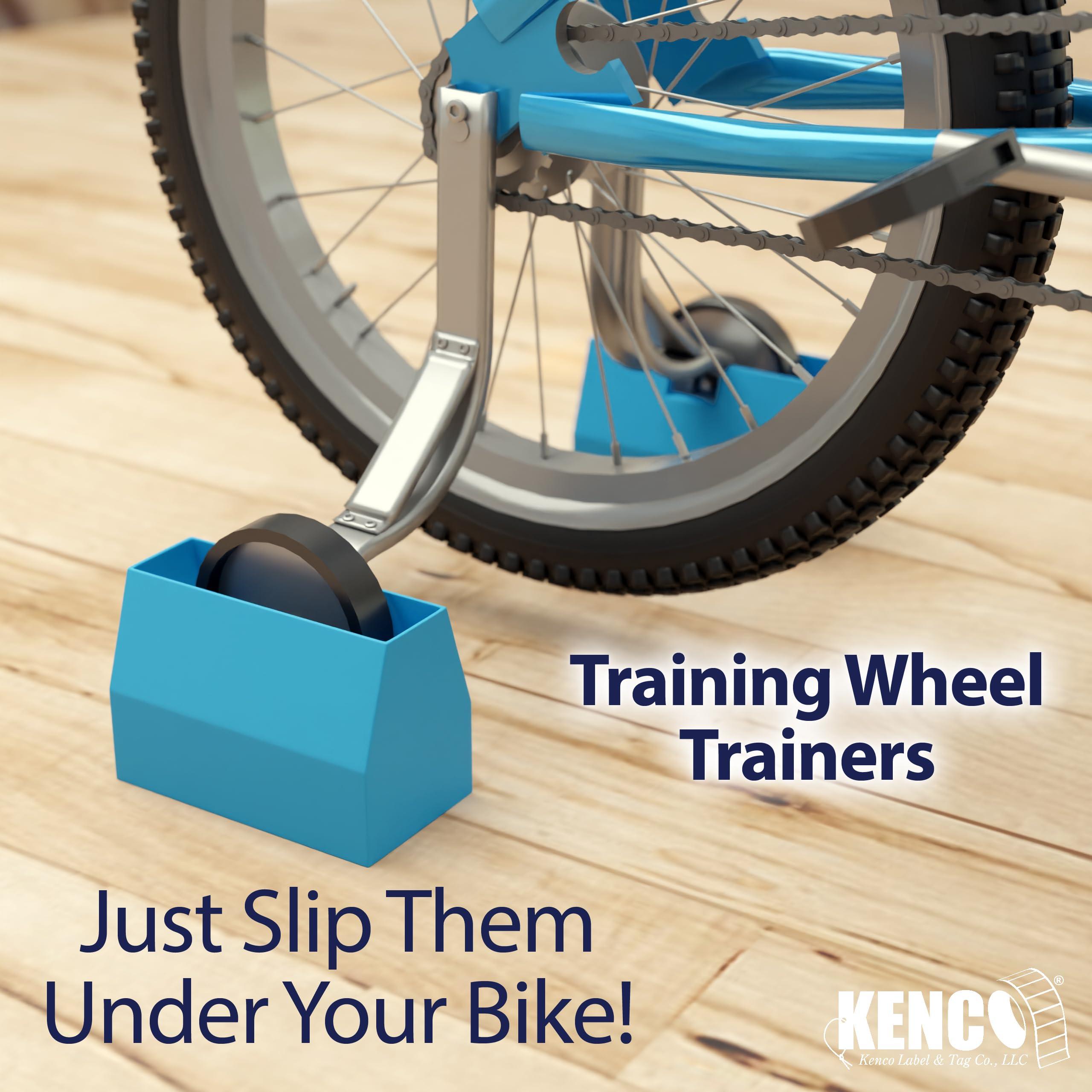 Kenco Training Wheel Trainers - Indoor Kids Stationary Bike Trainer Stand for Kids Bikes with Training Wheels (1 Pack Blue)