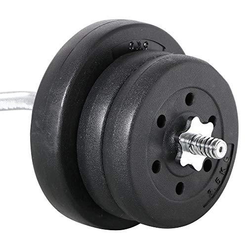 Yaheetech Yaheetech Barbell Weight Set - Olympic Curl Bar & 6 Olympic Weights & 2 Olympic Barbell Clamps for Lifts 55LB