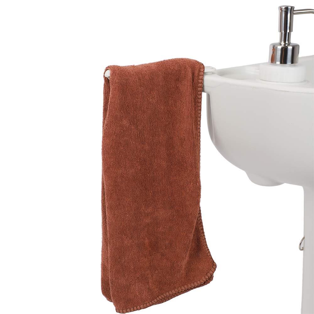 Kcelarec Kcelarec Portable Camping Sink w/Towel Holder & Soap Dispenser,Hand Wash Basin Stand w/Rolling Wheels - for Outdoor Events, Gatherings, Worksite & Camping (Standard)