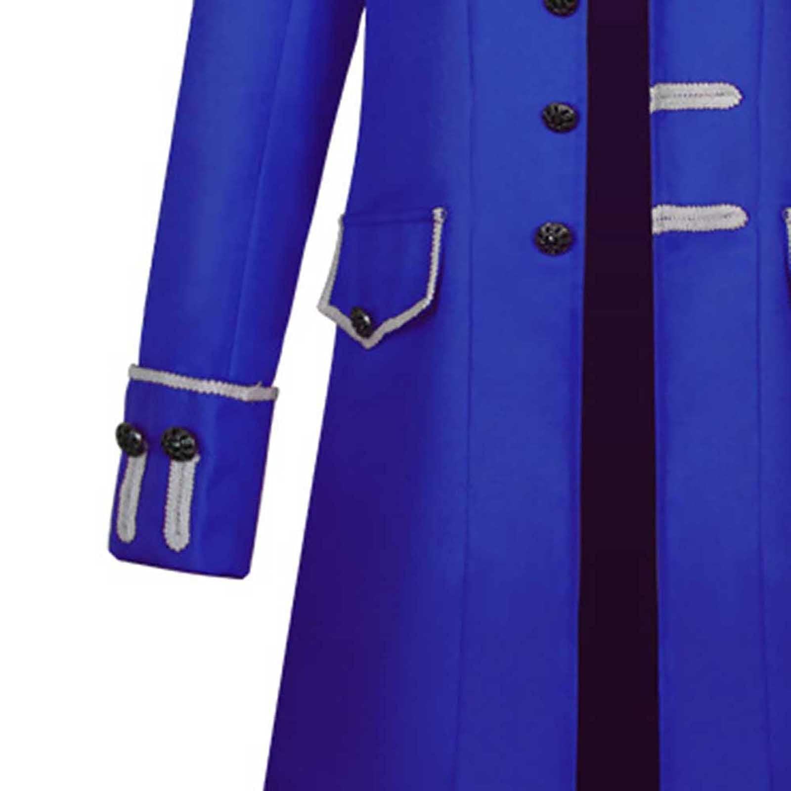 Cdiecer Gothic Jacket Steampunk Victorian Frock Coat Steampunk Trench Coat Men Steampunk Pirate Costume Men Halloween Steampunk Victorian Cosplay Costume Steampunk Jacket Goth Long Steampunk Victorian