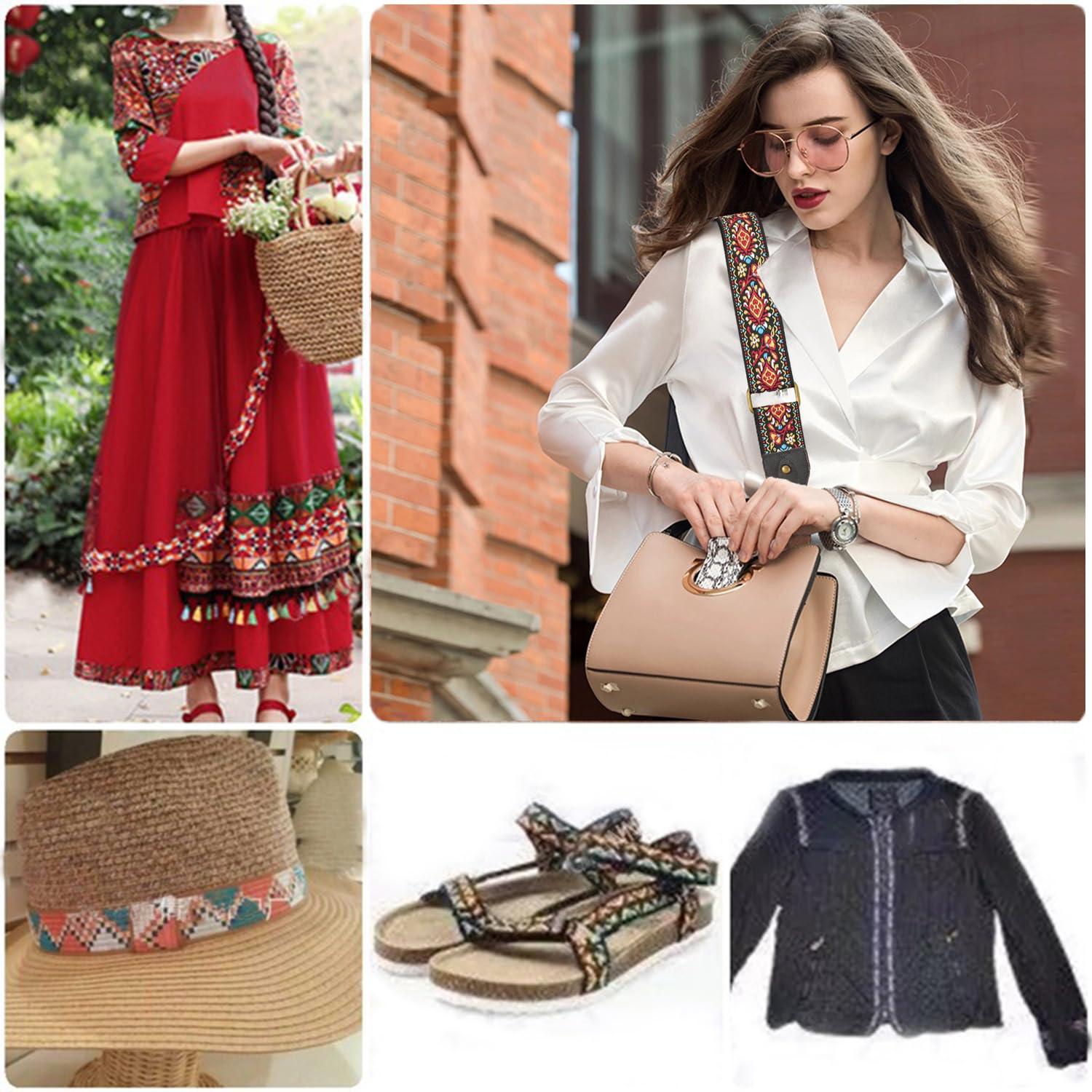 KIMPUDSEN KIMPUDSEN Cotton Webbing, Classic 1.5 Inch 2 Inch Heavy Duty Webbing Straps Perfect for Crafts and Sewing, Purse Strap, Belts