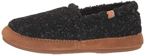 Acorn Acorn Women's House Slippers, Recycled-Black, 8-9