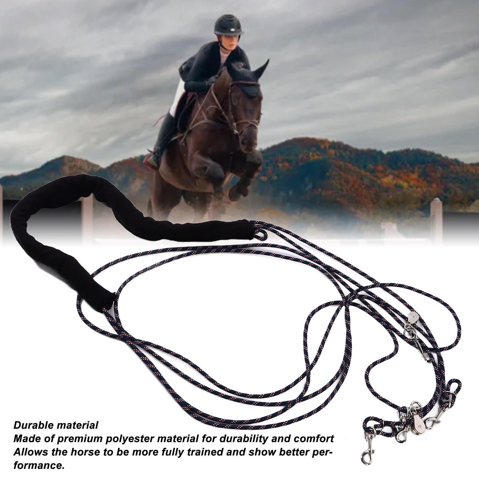 Yunir Lunge Equipment for Horse, Adjustable Horse Training and Lunging Aid, Professional Level Support and, Choose for Training Horse (Black)