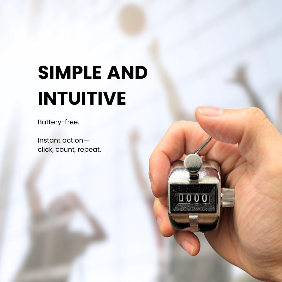 Digi 1st Digi 1st TC-04 Handheld Tally Counter, Digital Pitch Counter Clicker, Mechanical Lap Counter, Taiwan Made Heavy Duty Counter