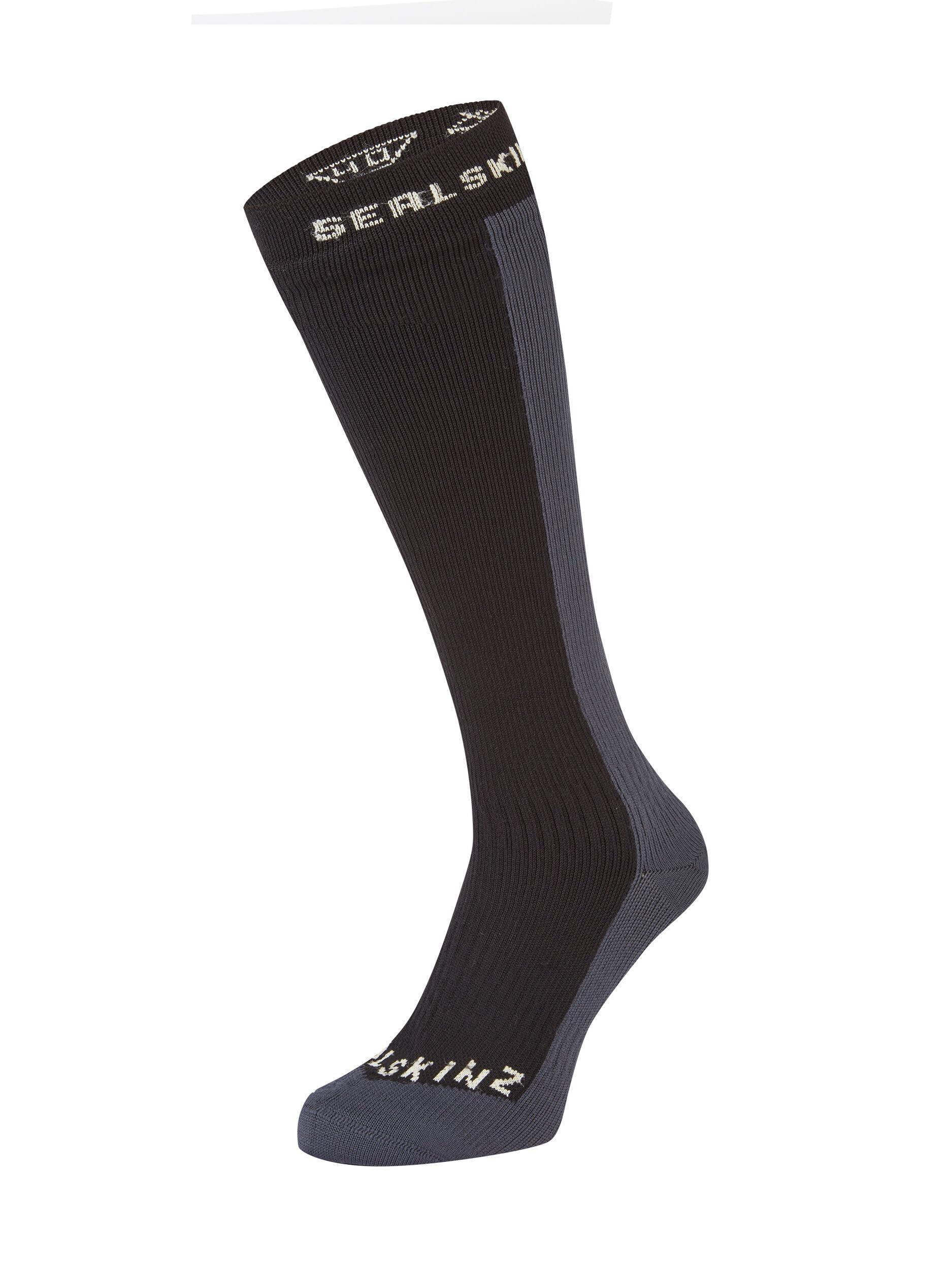 SEALSKINZ SEALSKINZ Worstead Unisex Waterproof Cold Weather Knee Length Sock, Black, M