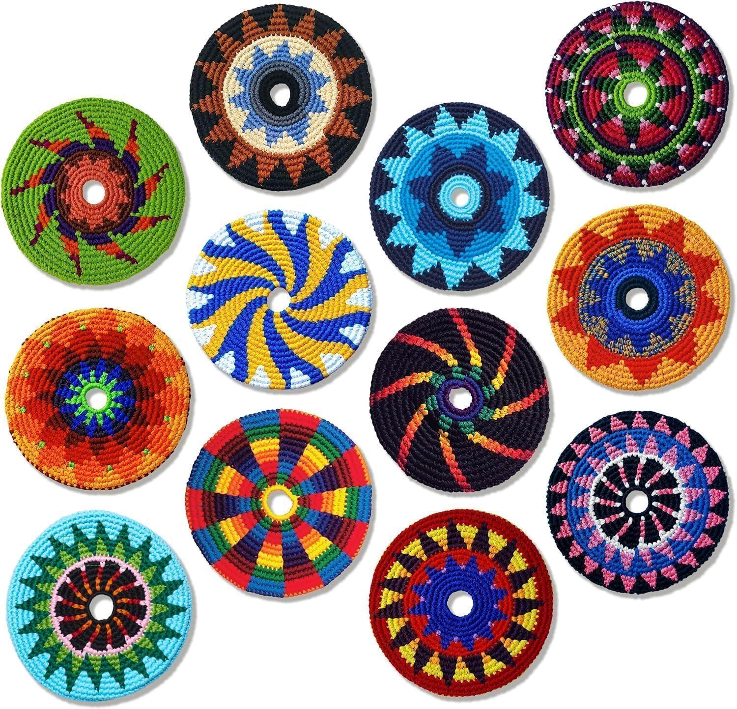 Buena Onda Games Buena Onda Indoor Flying Disc - 7\'\' Flexible Sport Disc for Indoor and Outdoor Play - Amazing Handmade Quality from Guatamala - Pocket Discs are Played in Over 20 Family Fun Games - Savanna Twist